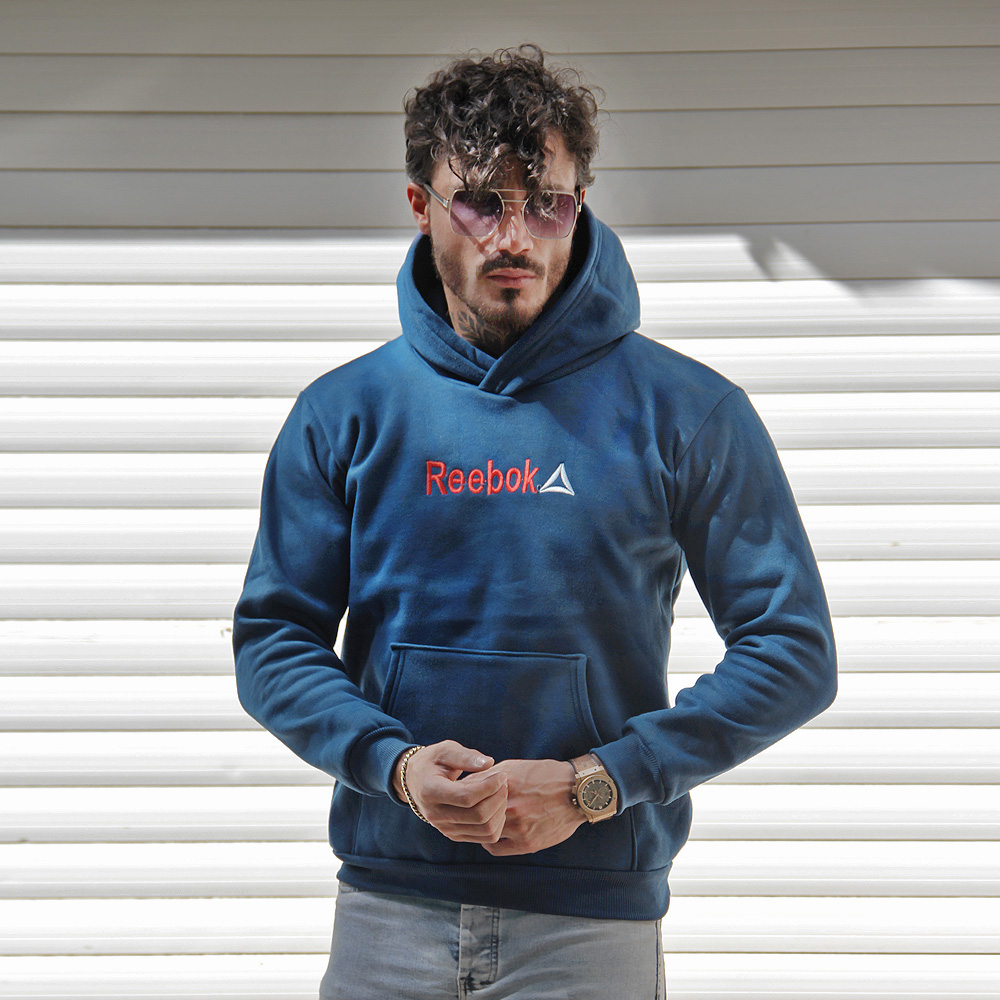 هودی مدل Reebok سرمه ای